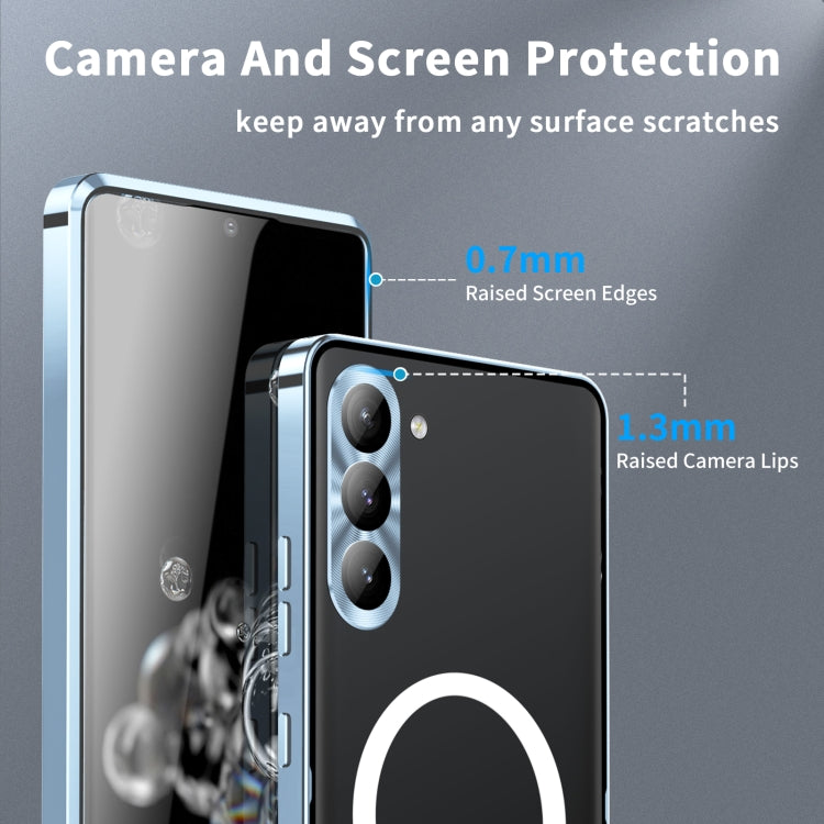 For Samsung Galaxy S23+ 5G MagSafe Magnetic Frosted Metal Phone Case(Blue) - free shipping - PMC TechLife - Order now!