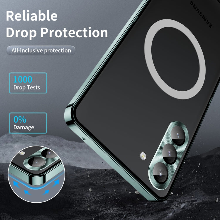 For Samsung Galaxy S23+ 5G MagSafe Magnetic Frosted Metal Phone Case(Green) - Galaxy S23+ 5G Cases by PMC TechLife | Online Shopping South Africa | PMC TechLife