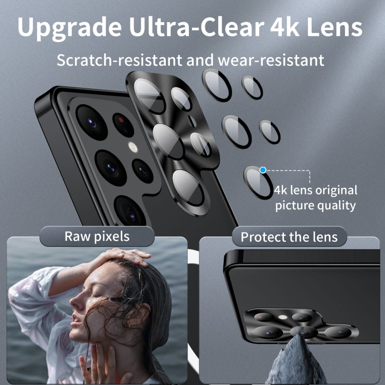 For Samsung Galaxy S23 Ultra 5G MagSafe Magnetic Frosted Metal Phone Case(Black) - Galaxy S23 Ultra 5G Cases by PMC TechLife | Online Shopping South Africa | PMC TechLife