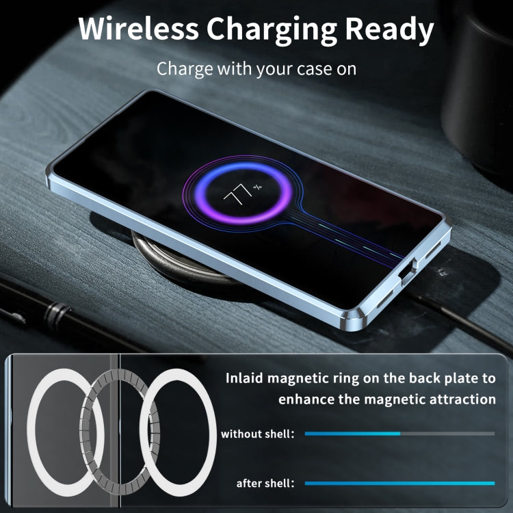 For Samsung Galaxy S23 Ultra 5G MagSafe Magnetic Frosted Metal Phone Case(Blue) - Galaxy S23 Ultra 5G Cases by PMC TechLife | Online Shopping South Africa | PMC TechLife