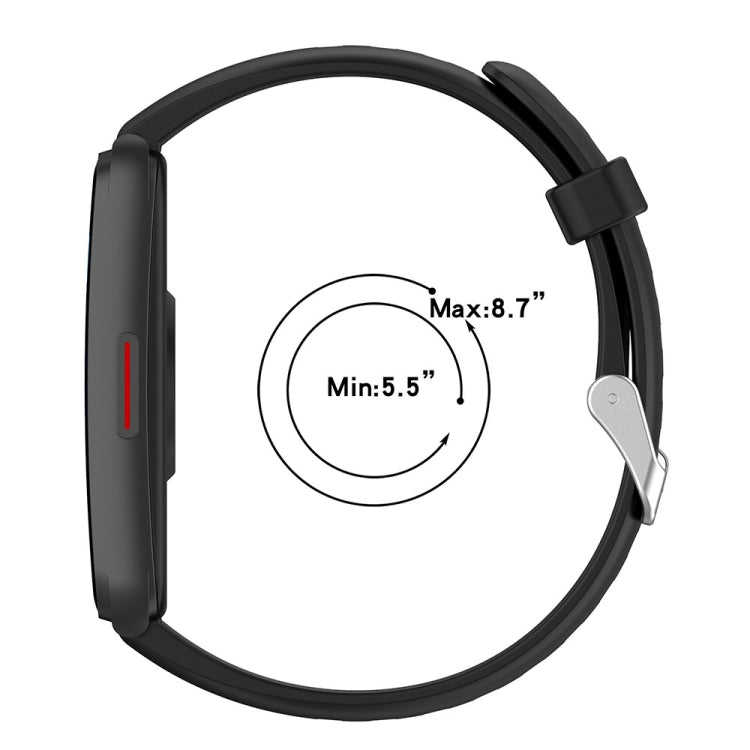 For Keep Band B5 / B4 / B4 Lite 16mm Glossy Surface Silicone Watch Band(Dark Grey) - Watch Bands by PMC TechLife | Online Shopping South Africa | PMC TechLife | Buy Now Pay Later Mobicred