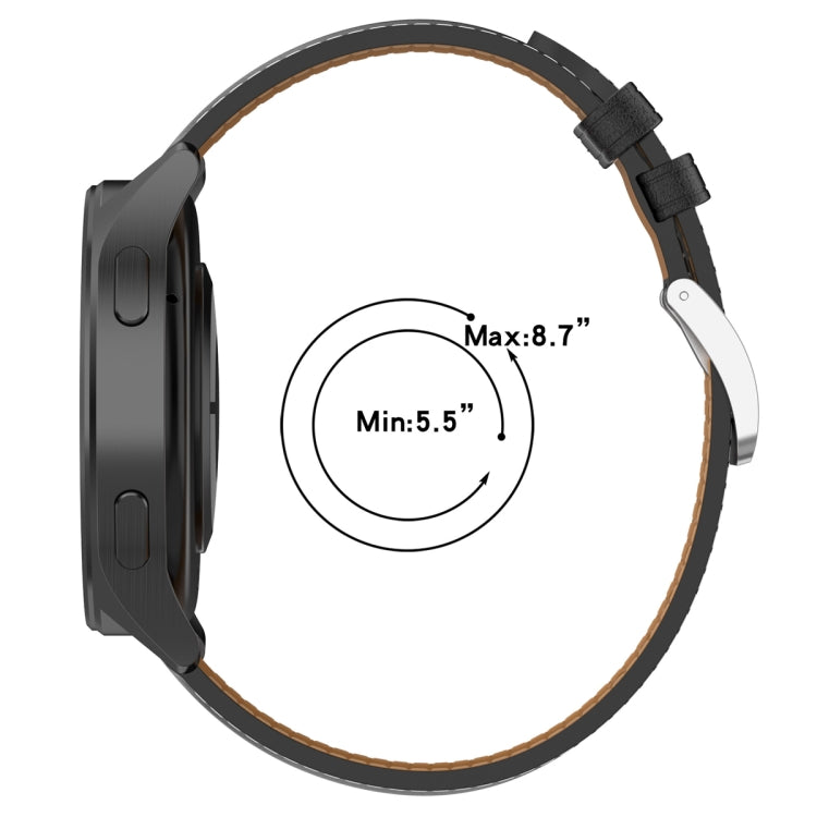 For Huawei Watch Buds/Xiaomi Watch S2 22mm Genuine Leather Watch Band(Light Brown) - free shipping - PMC TechLife - Order now!
