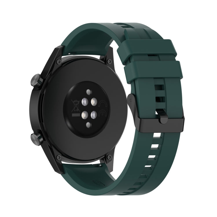 For Huawei Watch Buds 20mm Silicone Black Buckle Watch Band(Dark Green) - free shipping - PMC TechLife - Order now!