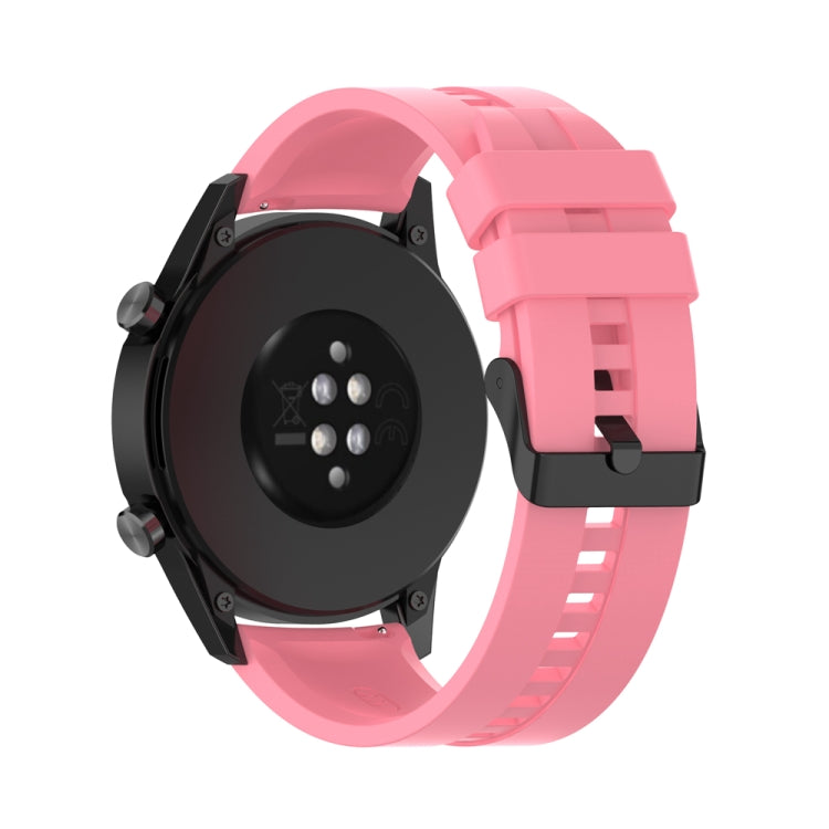 For Huawei Watch Buds 22mm Silicone Black Buckle Watch Band(Pink) - free shipping - PMC TechLife - Order now!