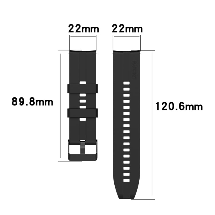 For Huawei Watch Buds 22mm Silicone Black Buckle Watch Band(Pink) - free shipping - PMC TechLife - Order now!
