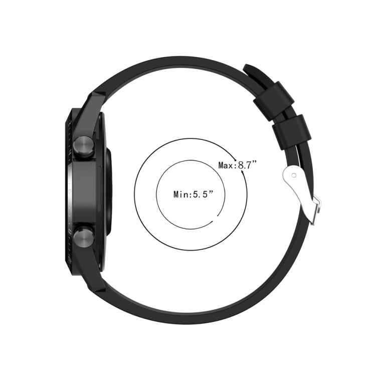 For Huawei Watch Buds / Watch 3 Pro New 22mm Silicone Silver Buckle Watch Band(White) - free shipping - PMC TechLife - Order now!