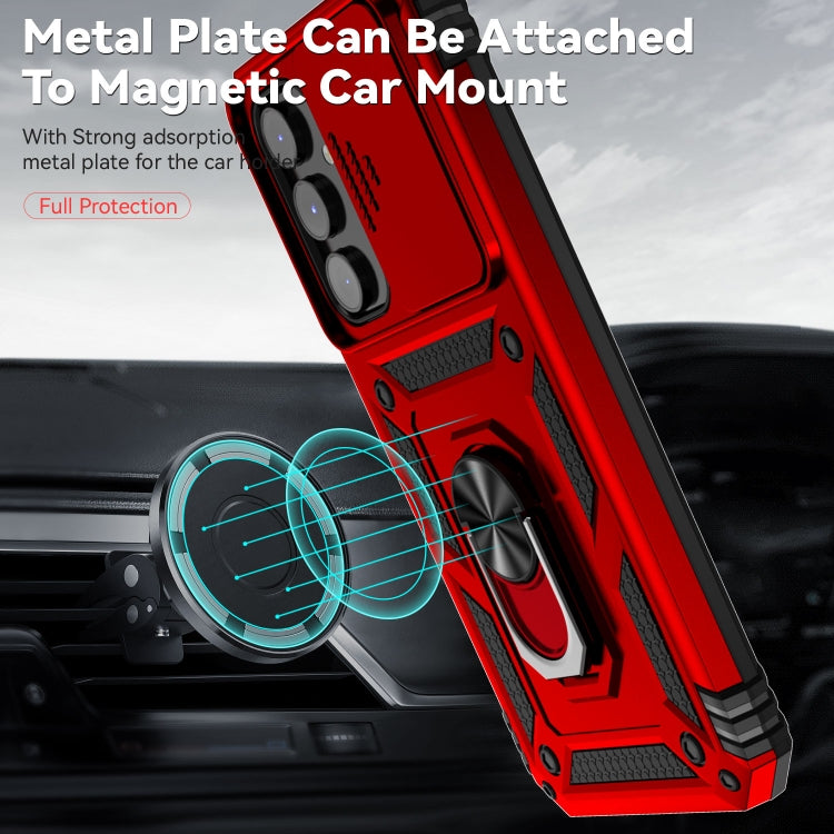 For Samsung Galaxy A54 5G Sliding Camshield Holder Phone Case(Red) - free shipping - PMC TechLife - Order now!