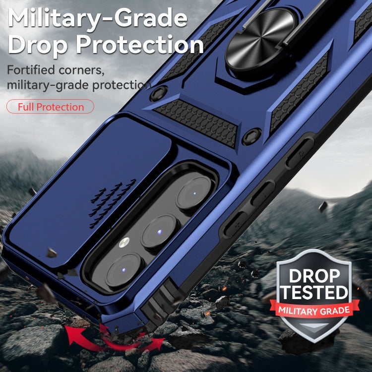 For Samsung Galaxy A54 5G Sliding Camshield Holder Phone Case(Blue) - free shipping - PMC TechLife - Order now!