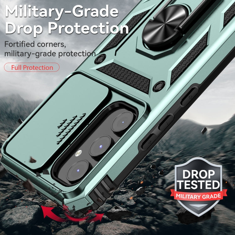For Samsung Galaxy A54 5G Sliding Camshield Holder Phone Case(Dark Green) - free shipping - PMC TechLife - Order now!