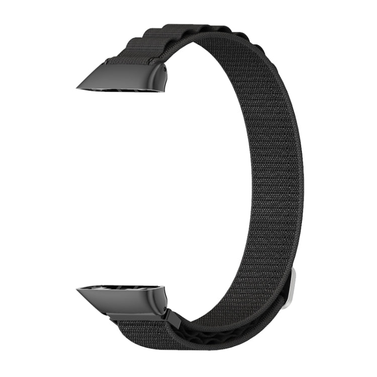 For Huawei Band 6 / Honor Band 6 / 7 MIJOBS Nylon Breathable Watch Band(Black) - Watch Bands by MIJOBS | Online Shopping South Africa | PMC TechLife | Buy Now Pay Later Mobicred