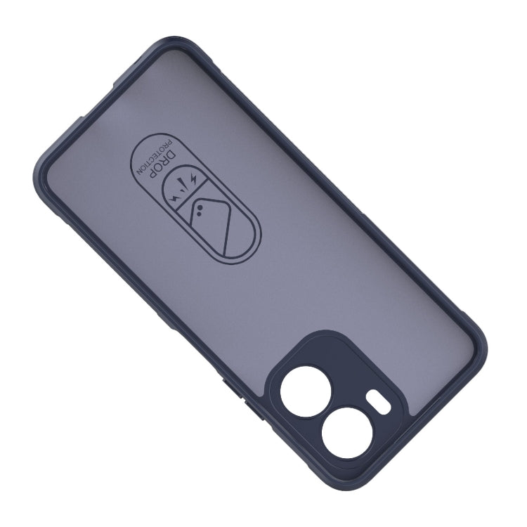 For vivo Y16 4G Global Magic Shield TPU + Flannel Phone Case(Grey) - free shipping - PMC TechLife - Order now!