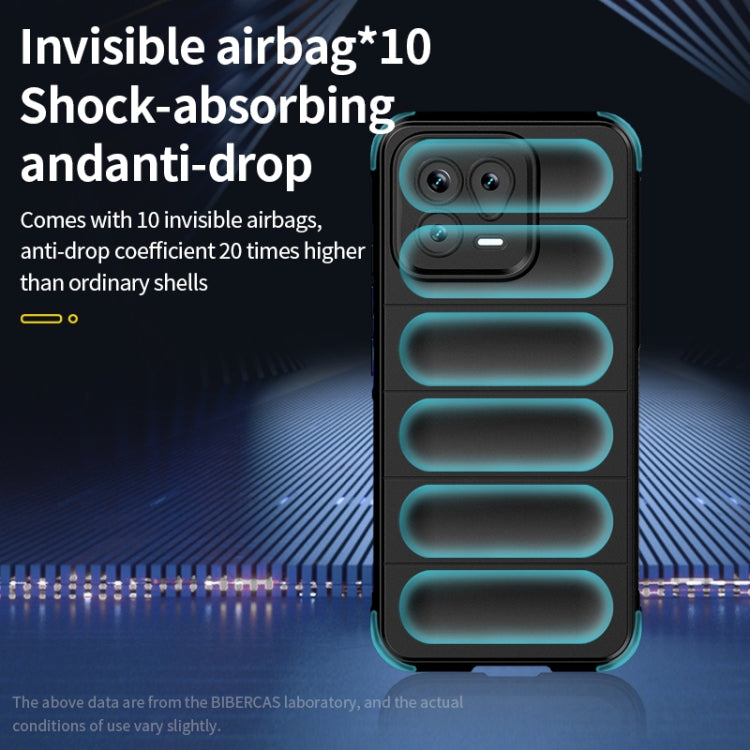 For Xiaomi 13 Magic Shield TPU + Flannel Phone Case(Dark Blue) - free shipping - PMC TechLife - Order now!