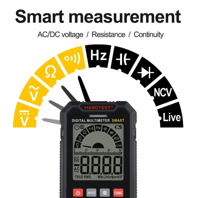 HABOTEST HT125B Digital High Precision Mini Universal Meter - free shipping - PMC TechLife - Order now!