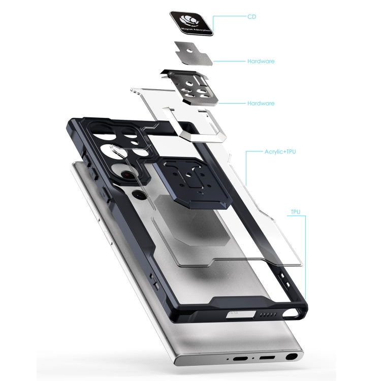 For Samsung Galaxy A14 5G Armor Shockproof Magnetic Ring Phone Case(Deep Purple) - free shipping - PMC TechLife - Order now!