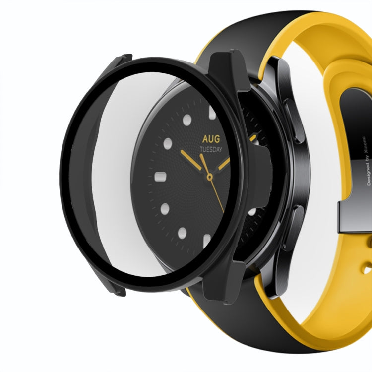 For Xiaomi Watch S2 42mm PC + 9H Tempered Glass Integrated Protective Watch Case(Ink Blue) - free shipping - PMC TechLife - Order now!