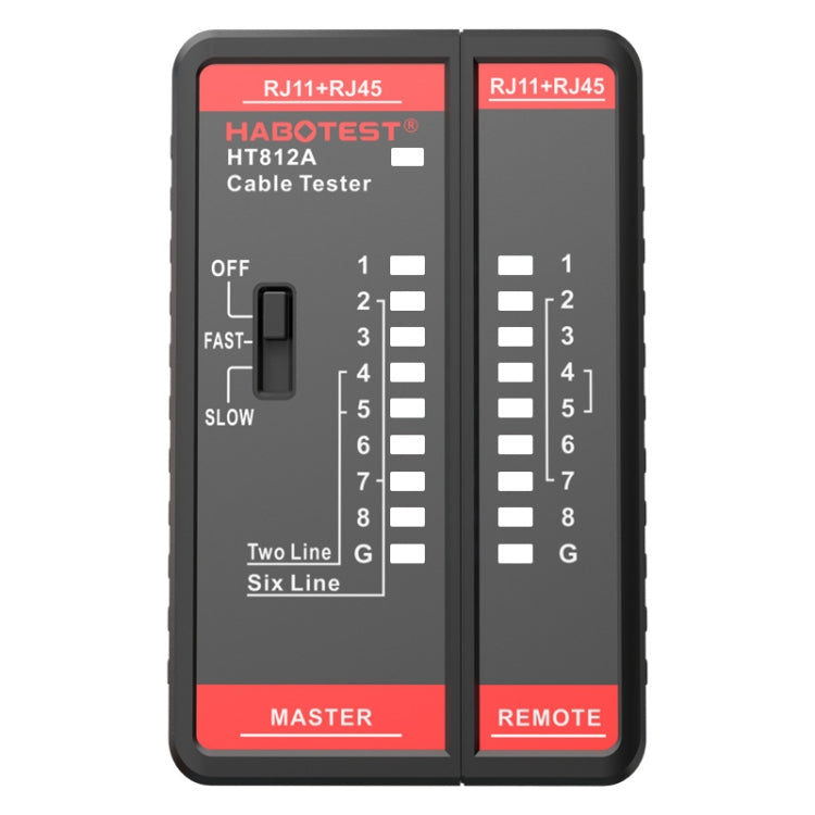HABOTEST HT812A 2 in 1 Telephone Line Network Line Tester - Other Tester Tool by HABOTEST | Online Shopping South Africa | PMC TechLife | Buy Now Pay Later Mobicred