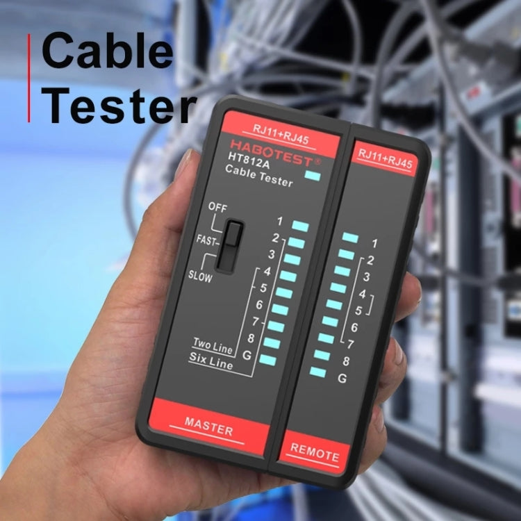 HABOTEST HT812A 2 in 1 Telephone Line Network Line Tester - Other Tester Tool by HABOTEST | Online Shopping South Africa | PMC TechLife | Buy Now Pay Later Mobicred