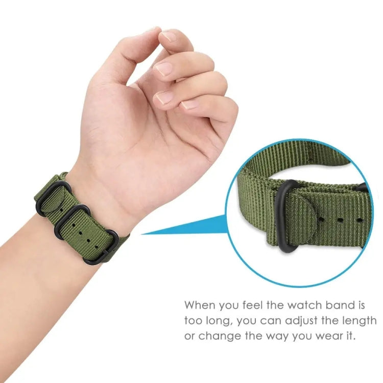 For Google Pixel Watch Three-ring Black Buckle Nylon Watch Band(Black Orange) - free shipping - PMC TechLife - Order now!