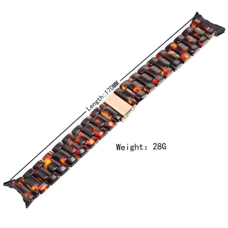 For Google Pixel Watch Three-beads Resin Watch Band(Flash White) - free shipping - PMC TechLife - Order now!