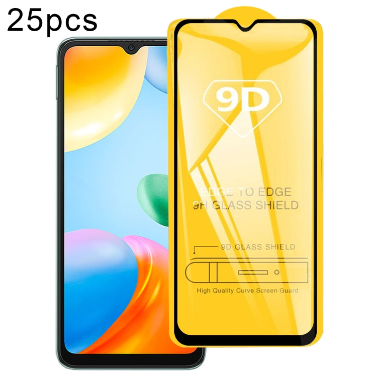 For Xiaomi Redmi 10C 25pcs 9D Full Glue Full Screen Tempered Glass Film - free shipping - PMC TechLife - Order now!