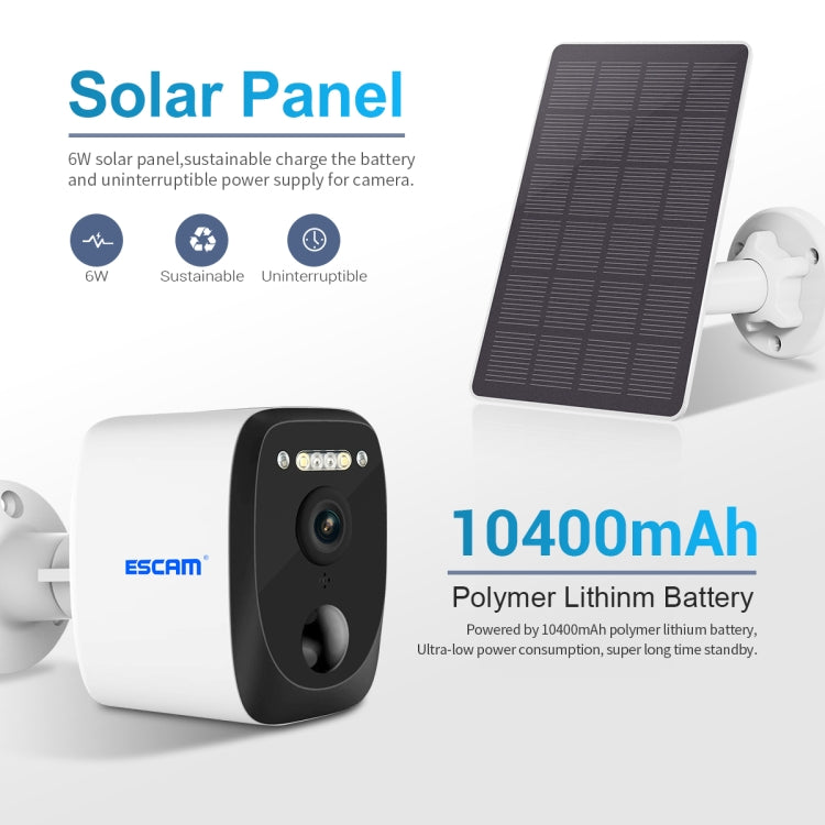 ESCAM QF370 3MP Cloud Storage PT WIFI Solar Panel IP Camera with PIR Alarm Support Night Vision & Two Way Audio - free shipping - PMC TechLife - Order now!