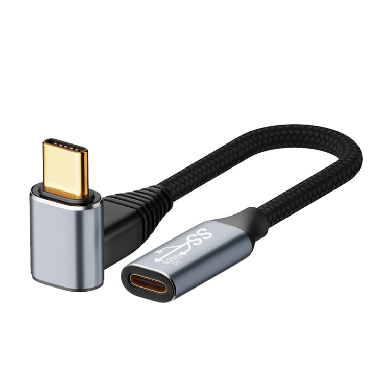For Steam Deck Gen 100W USB-C/Type-C Male to USB-C/Type-C Female Stereo Curved Extension Cable, Length:1.5m - Other Accessories by PMC TechLife | Online Shopping South Africa | PMC TechLife | Buy Now Pay Later Mobicred
