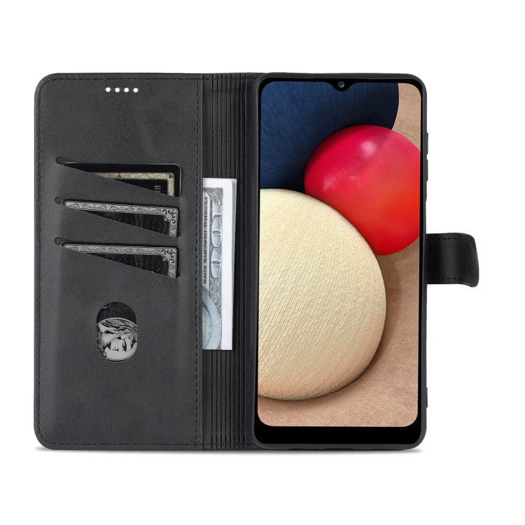For Samsung Galaxy A14 5G AZNS Skin Feel Calf Texture Flip Leather Phone Case(Black) - free shipping - PMC TechLife - Order now!