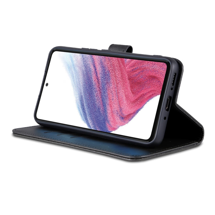 For Samsung Galaxy A34 5G AZNS Skin Feel Calf Texture Flip Leather Phone Case(Black) - free shipping - PMC TechLife - Order now!