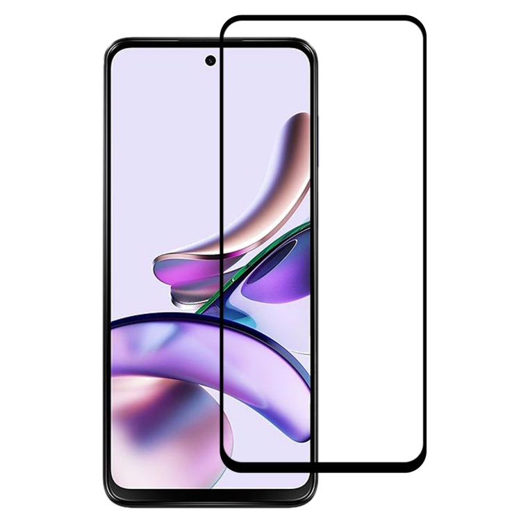 For Motorola Moto G13 Full Glue Full Cover Screen Protector Tempered Glass Film - free shipping - PMC TechLife - Order now!
