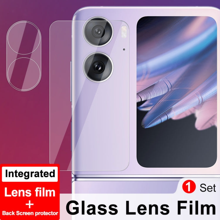 For OPPO Find N2 Flip 5G 1 Sets imak Integrated Lens Film + Glass Rear Screen Sticker - OPPO Tempered Glass by imak | Online Shopping South Africa | PMC TechLife | Buy Now Pay Later Mobicred