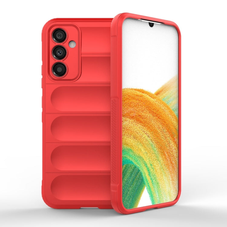 For Samsung Galaxy A34 5G Magic Shield TPU + Flannel Phone Case(Red) - free shipping - PMC TechLife - Order now!