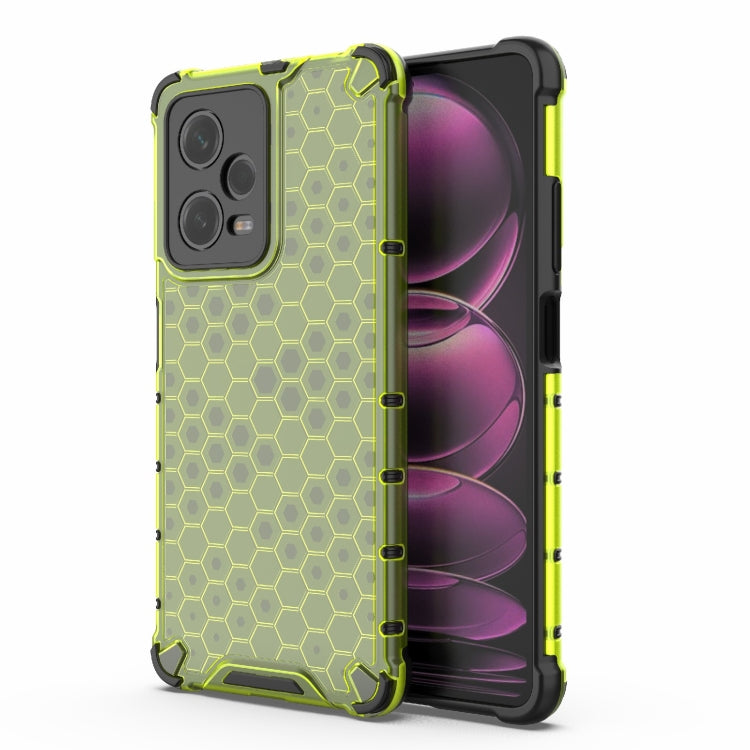 For Xiaomi Poco X5 Pro Shockproof Honeycomb PC + TPU Phone Case(Green) - free shipping - PMC TechLife - Order now!