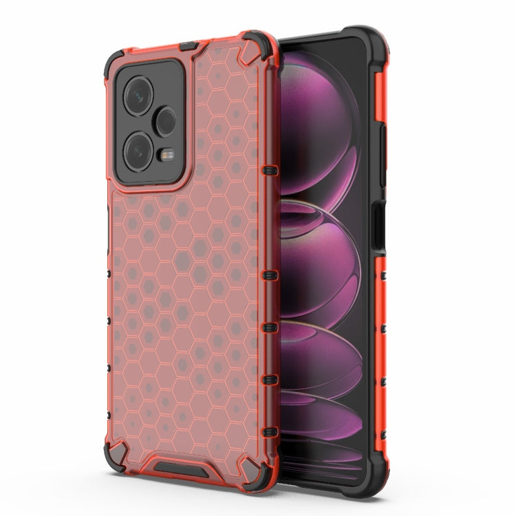 For Xiaomi Poco X5 Pro Shockproof Honeycomb PC + TPU Phone Case(Red) - free shipping - PMC TechLife - Order now!