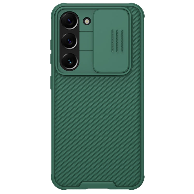 For Samsung Galaxy S23+ 5G NILLKIN Black Mirror Pro Series Camshield Phone Case(Green) - free shipping - PMC TechLife - Order now!