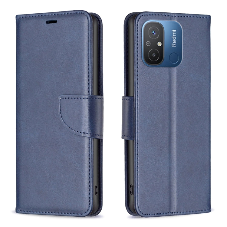 For Xiaomi Redmi 12C Lambskin Texture Leather Phone Case(Blue) - free shipping - PMC TechLife - Order now!