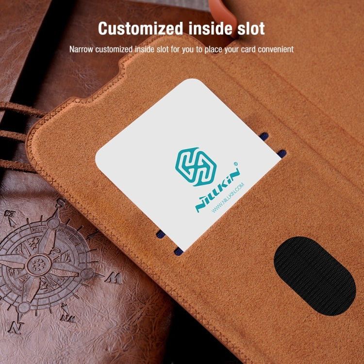For Samsung Galaxy S23+ 5G NILLKIN QIN Series Pro Sliding Camera Cover Design Leather Phone Case(Red) - free shipping - PMC TechLife - Order now!