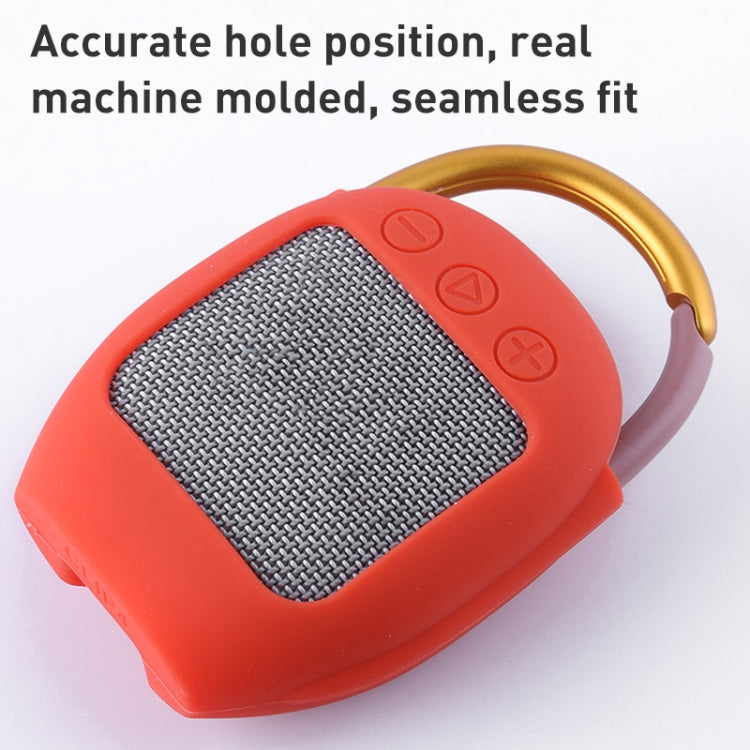 For JBL Clip 4 Wireless Bluetooth Speaker Silicone Protective Case(Blue) - Protective Case by PMC TechLife | Online Shopping South Africa | PMC TechLife