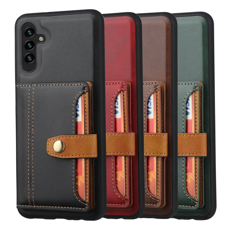 For Samsung Galaxy A14 5G Calfskin Card Slot TPU + PU Phone Case(Red) - free shipping - PMC TechLife - Order now!