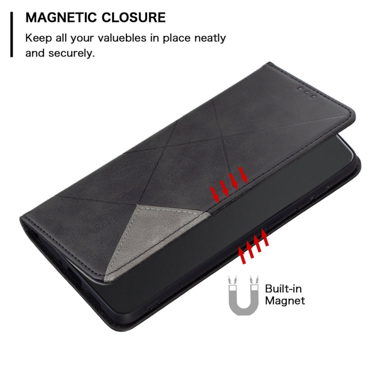 For Motorola Moto G73 5G Prismatic Invisible Magnetic Leather Phone Case(Black) - free shipping - PMC TechLife - Order now!