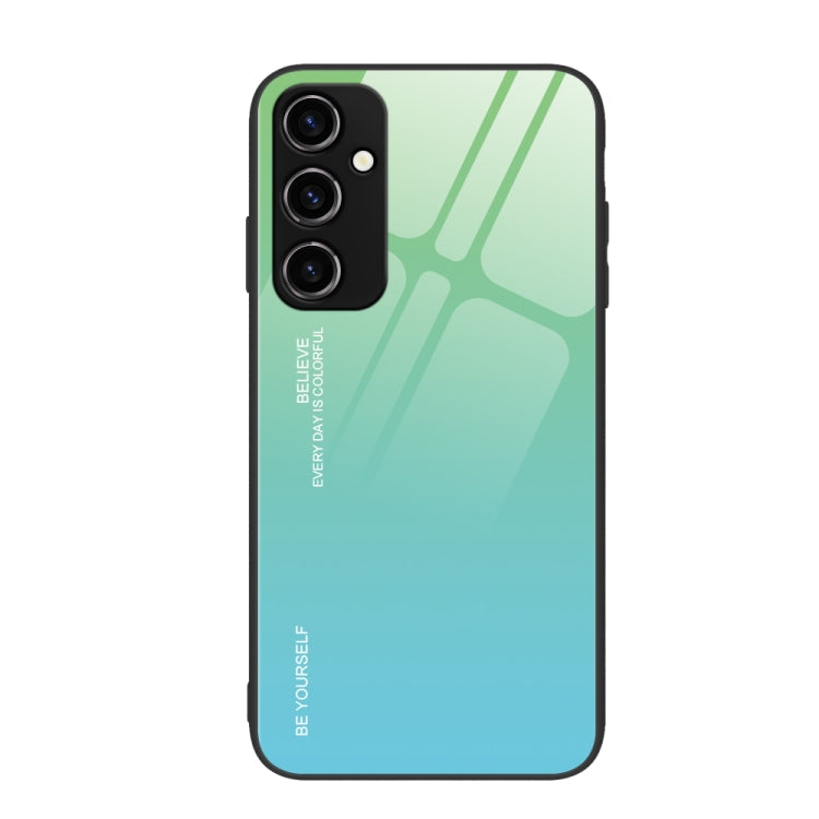 For Samsung Galaxy A14 5G Gradient Color Glass Phone Case(Green Cyan) - free shipping - PMC TechLife - Order now!