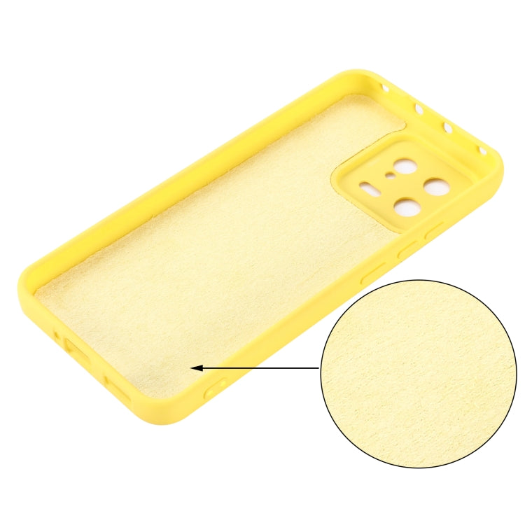 For Xiaomi 13 Pure Color Liquid Silicone Shockproof Phone Case(Yellow) - free shipping - PMC TechLife - Order now!