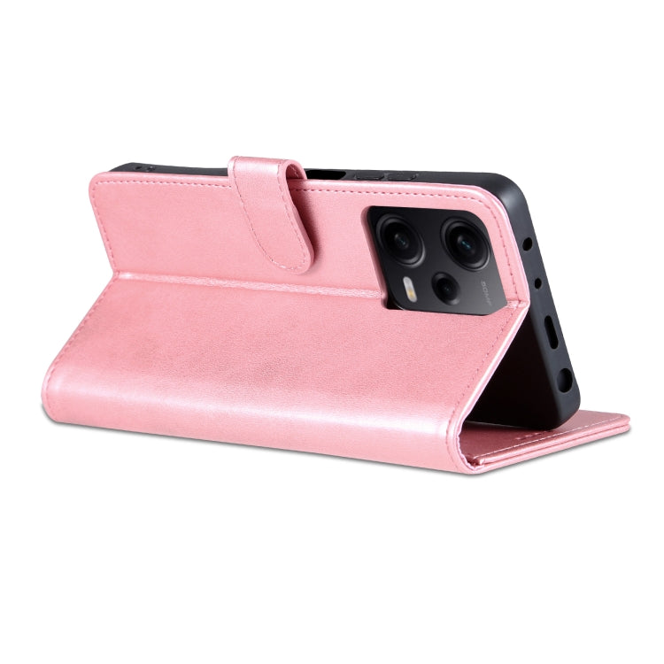 For Xiaomi Redmi Note 12 5G Global / China / Poco X5 AZNS Skin Feel Calf Texture Flip Leather Phone Case(Rose Gold) - free shipping - PMC TechLife - Order now!