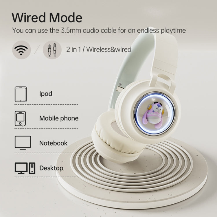 Q1 Headphones Monster Kids Over-Ear Bluetooth Earphones(Apricot) - Headset & Headphone by PMC TechLife | Online Shopping South Africa | PMC TechLife