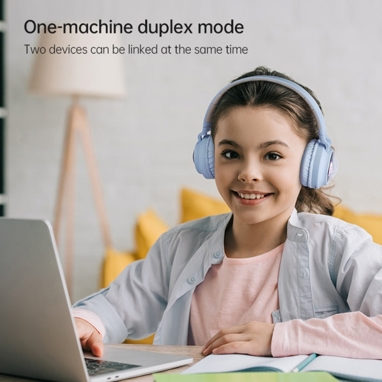 Q1 Headphones Monster Kids Over-Ear Bluetooth Earphones(Blue) - Headset & Headphone by PMC TechLife | Online Shopping South Africa | PMC TechLife