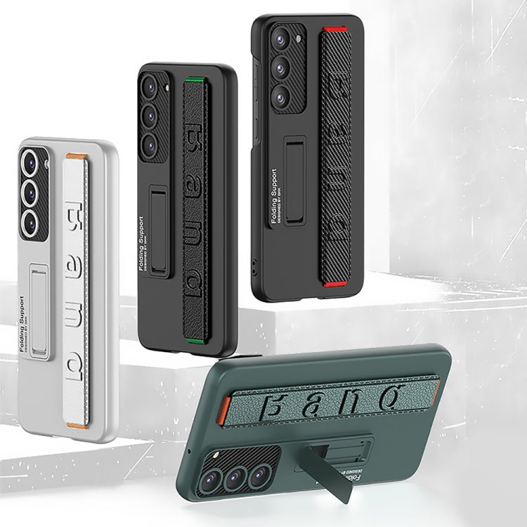 For Samsung Galaxy S23+ 5G GKK Ultra-thin Wristband Shockproof Phone Case with Holder(Silver) - free shipping - PMC TechLife - Order now!