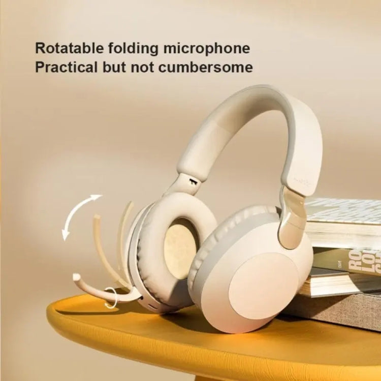 B2 Wireless Bluetooth 5.1 Foldable Noise Reduction Headset(Apricot) - Headset & Headphone by PMC TechLife | Online Shopping South Africa | PMC TechLife