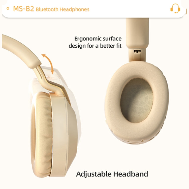B2 Wireless Bluetooth 5.1 Foldable Noise Reduction Headset(Navy Blue) - Headset & Headphone by PMC TechLife | Online Shopping South Africa | PMC TechLife