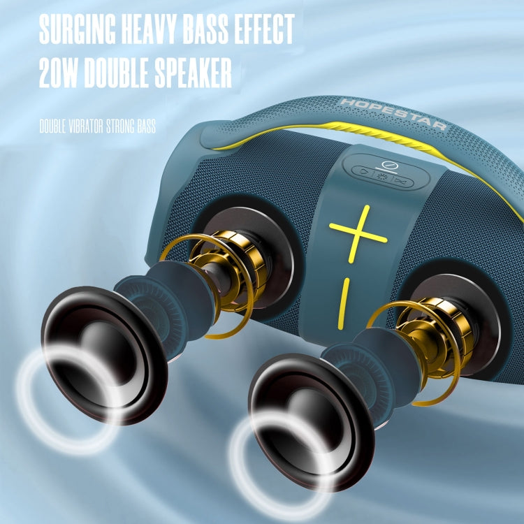 HOPESTAR H60 20W Outdoor Portable Waterproof Wireless Bluetooth Speaker(Green) - free shipping - PMC TechLife - Order now!