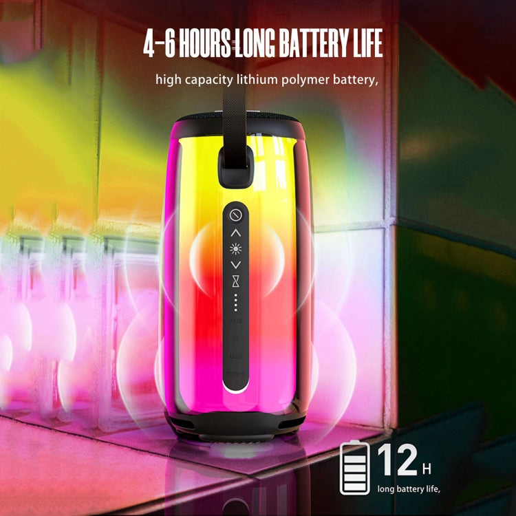 HOPESTAR P49 Tone Pulse RGB Light Waterproof Bluetooth Speaker(Blue) - free shipping - PMC TechLife - Order now!