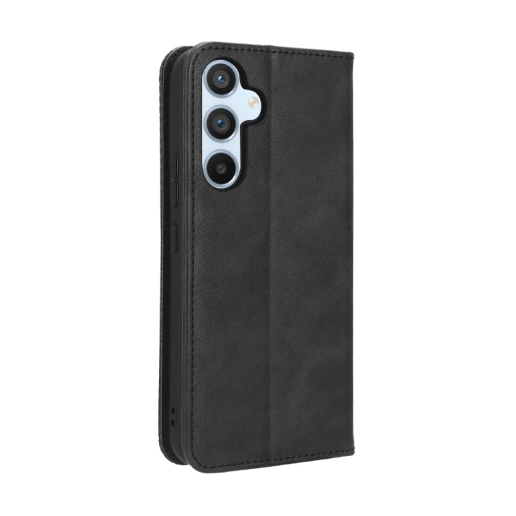For Samsung Galaxy A54 5G Magnetic Buckle Retro Texture Leather Phone Case(Black) - free shipping - PMC TechLife - Order now!